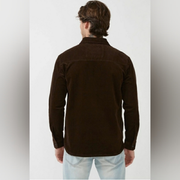 NWT Buffalo David Bitton Jafar Shacket Corduroy in Chocolate Brown Small - Picture 3 of 9